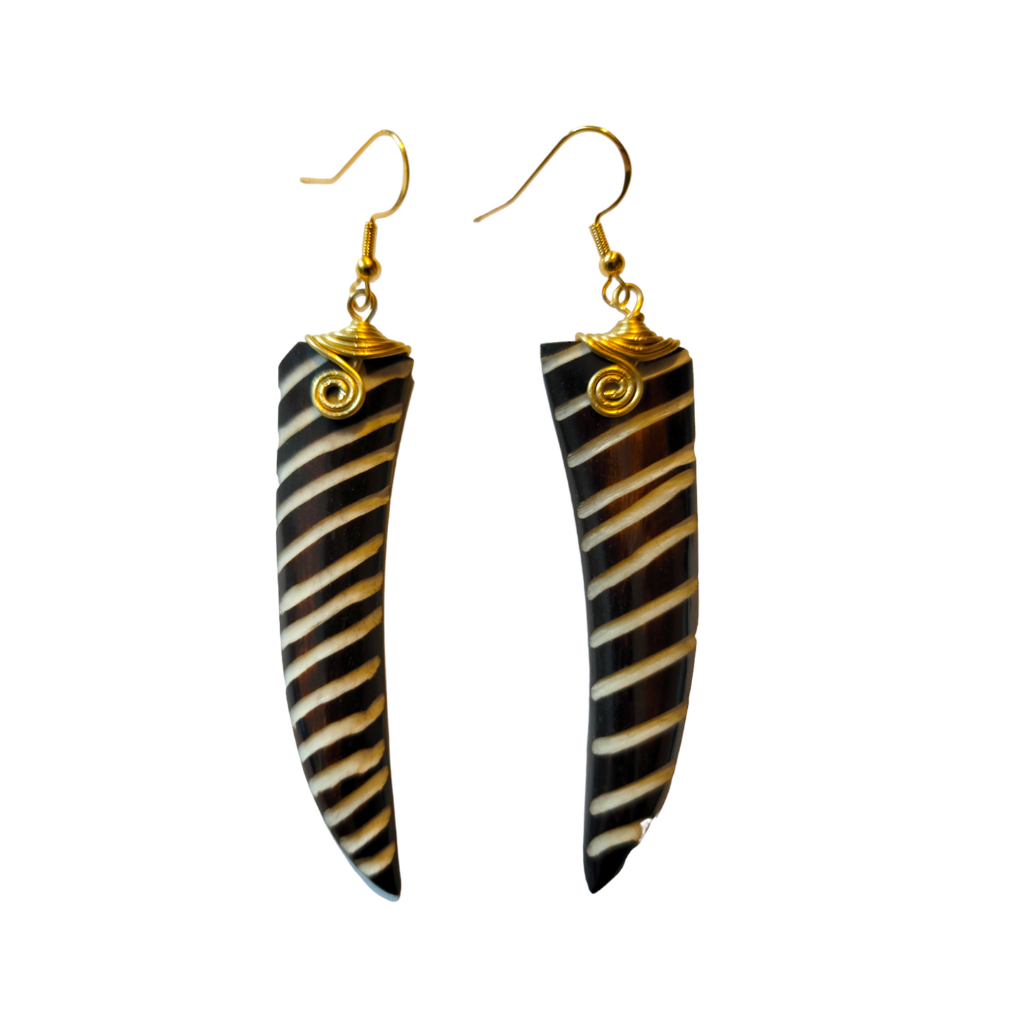 Stipped Bone Task Earrings