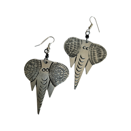 Mabati Elephant Head Earrings