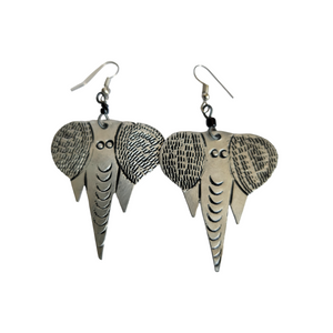 Mabati Elephant Head Earrings