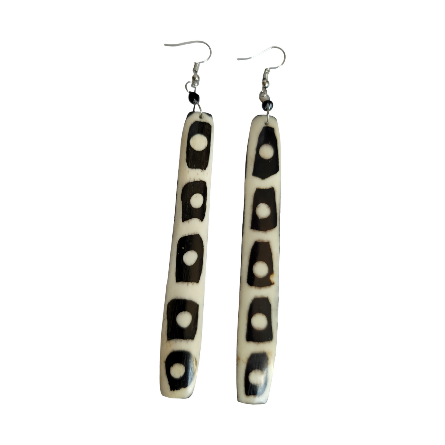 Long Square Dots Earrings