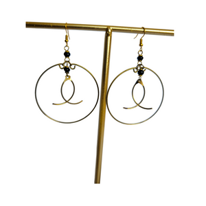 Brass Hoops w/ Arches