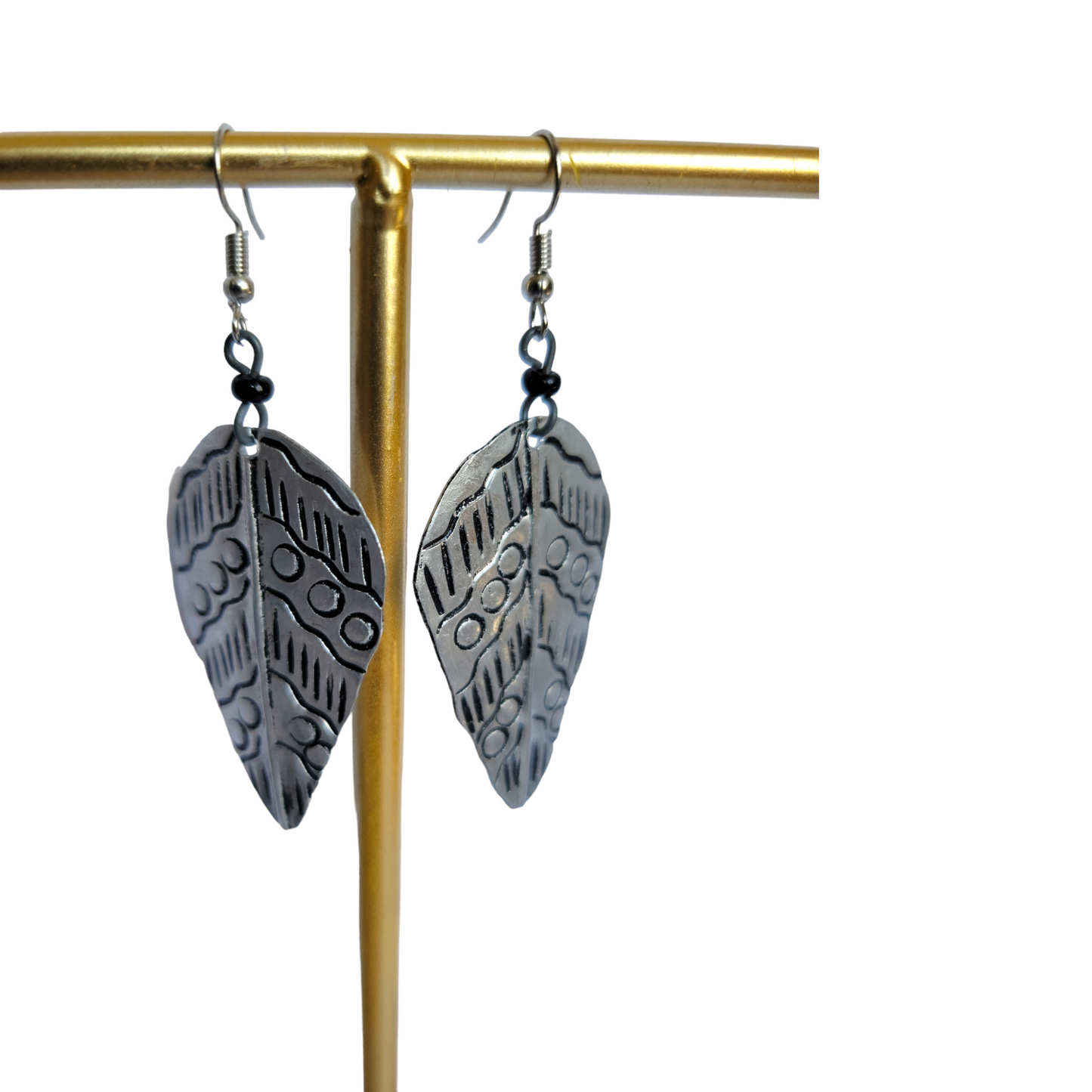 Mabati Leaf Earrings