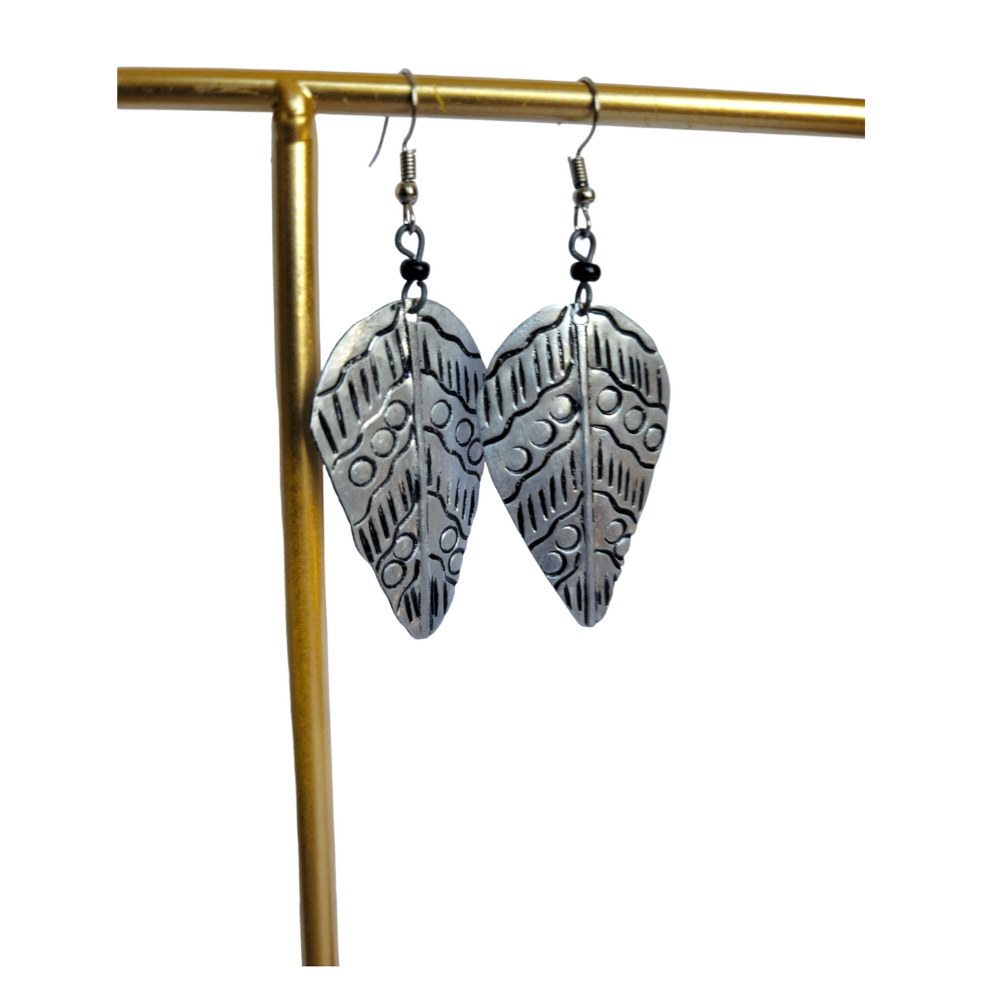 Mabati Leaf Earrings