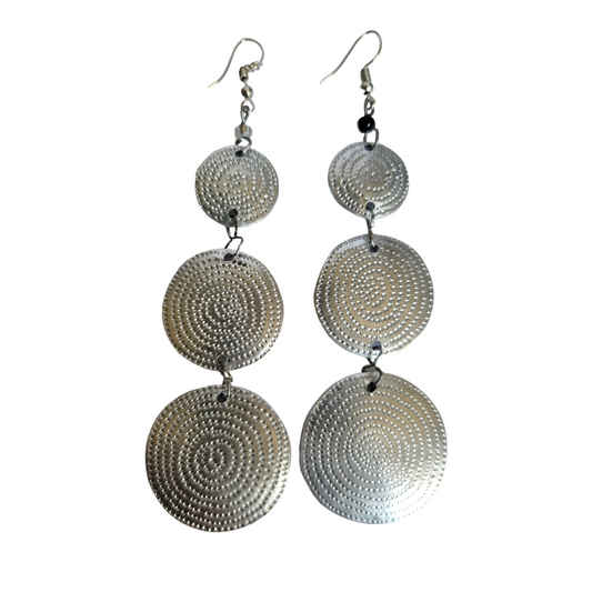 3 Aluminium Circles Dangles