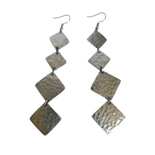 4 Squares Mabati Dangling Earrings