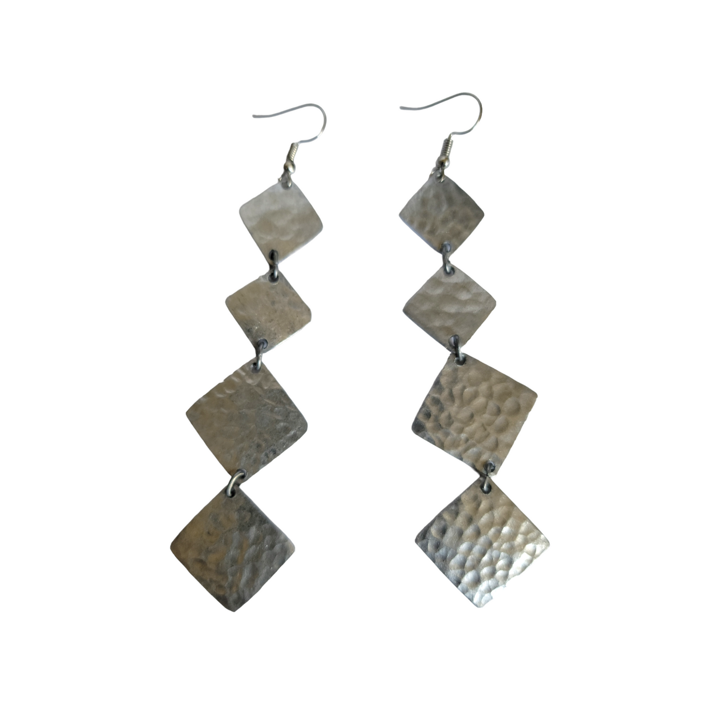 4 Squares Mabati Dangling Earrings