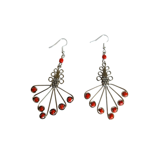 Red Butterfly Earrings