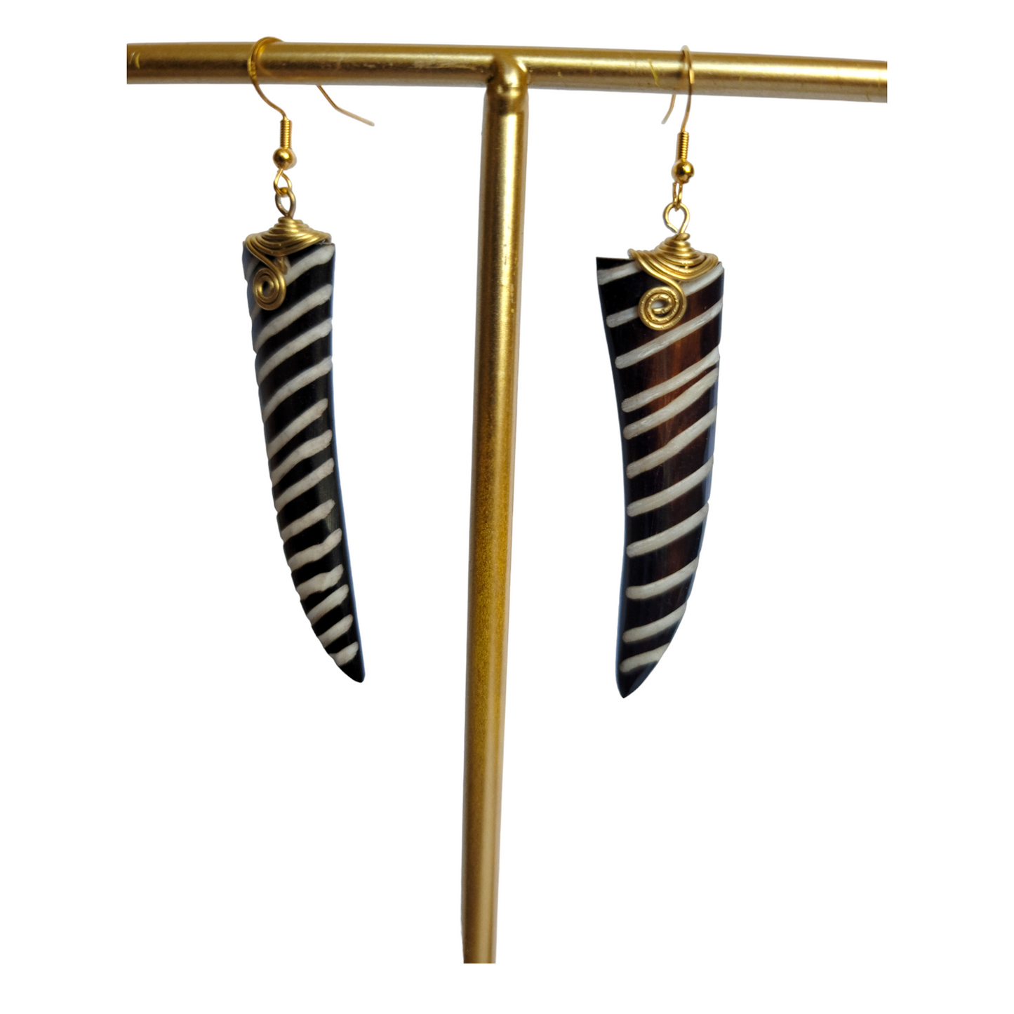 Stipped Bone Task Earrings