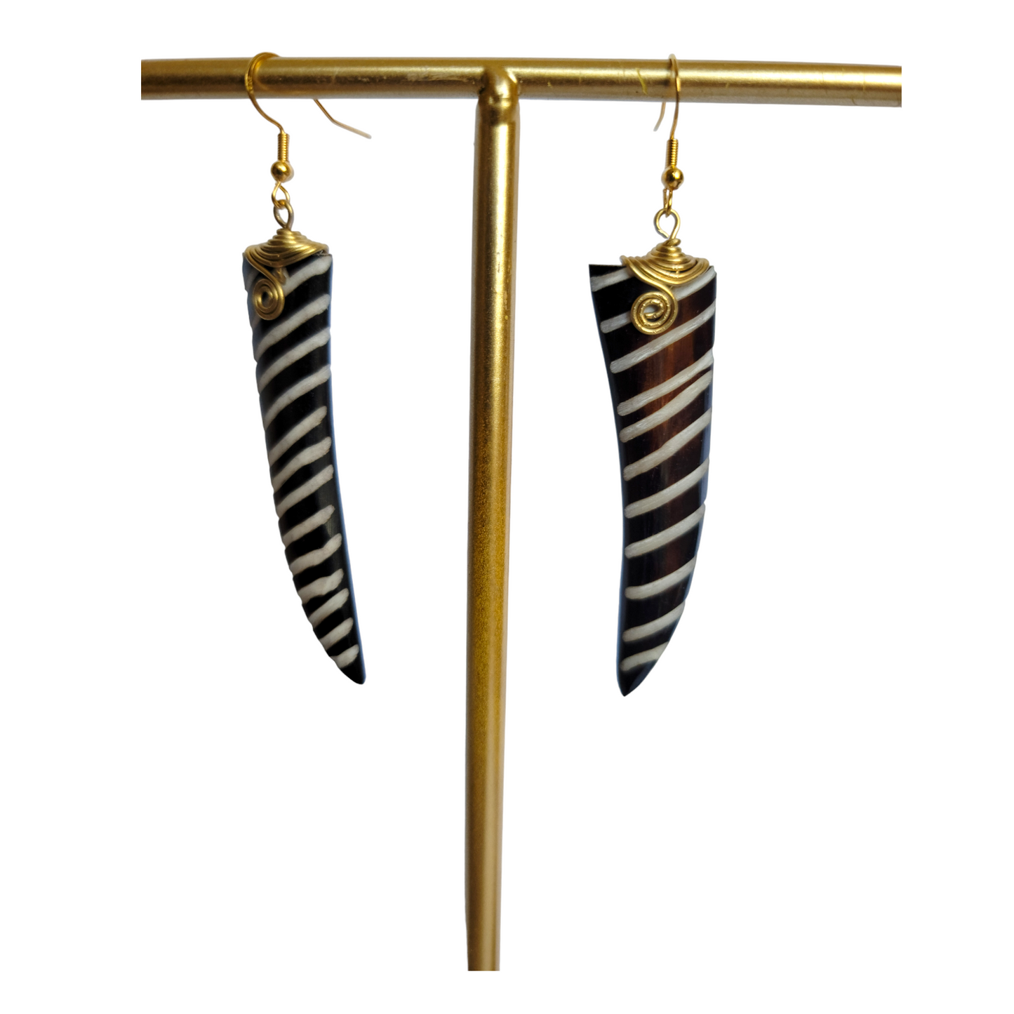 Stipped Bone Task Earrings