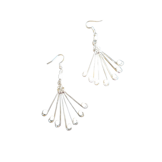 White Baby Butterfly Earrings