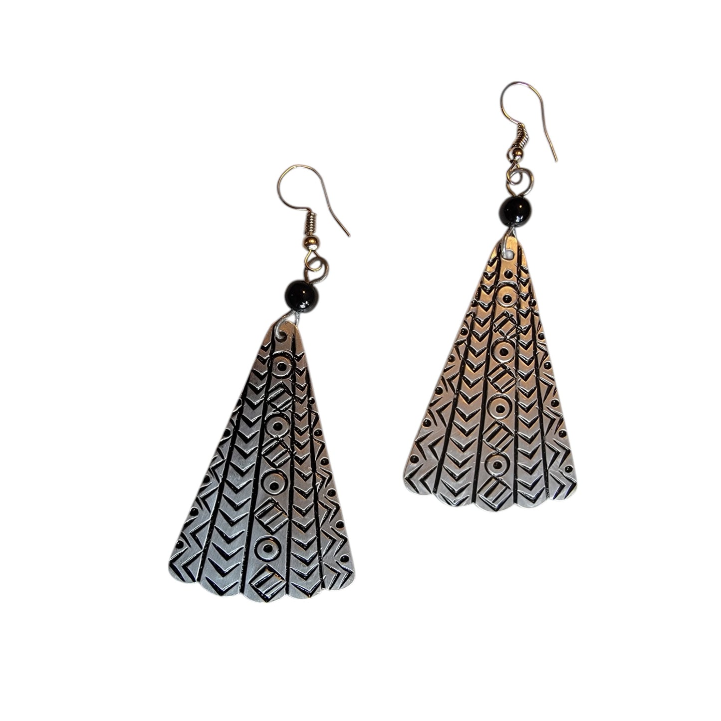 Decorated Mabati Umbrella Earrings