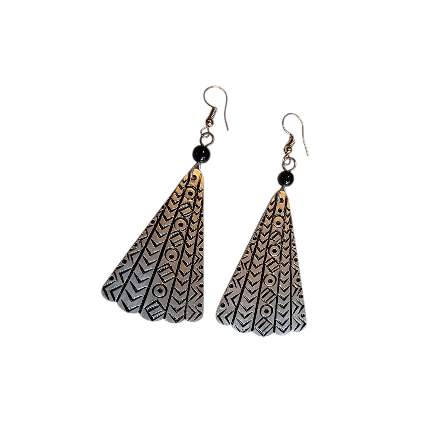 Decorated Mabati Umbrella Earrings