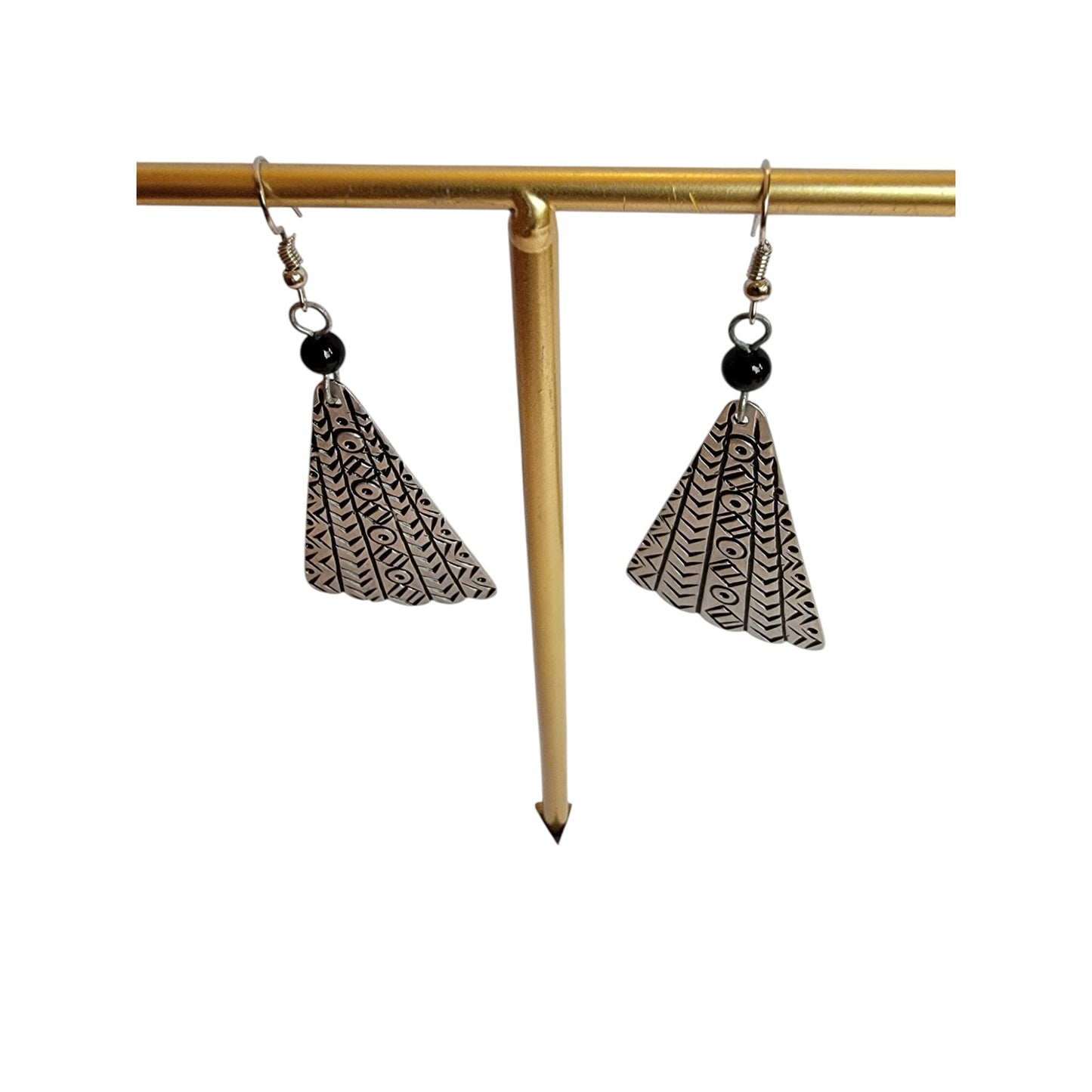 Decorated Mabati Umbrella Earrings