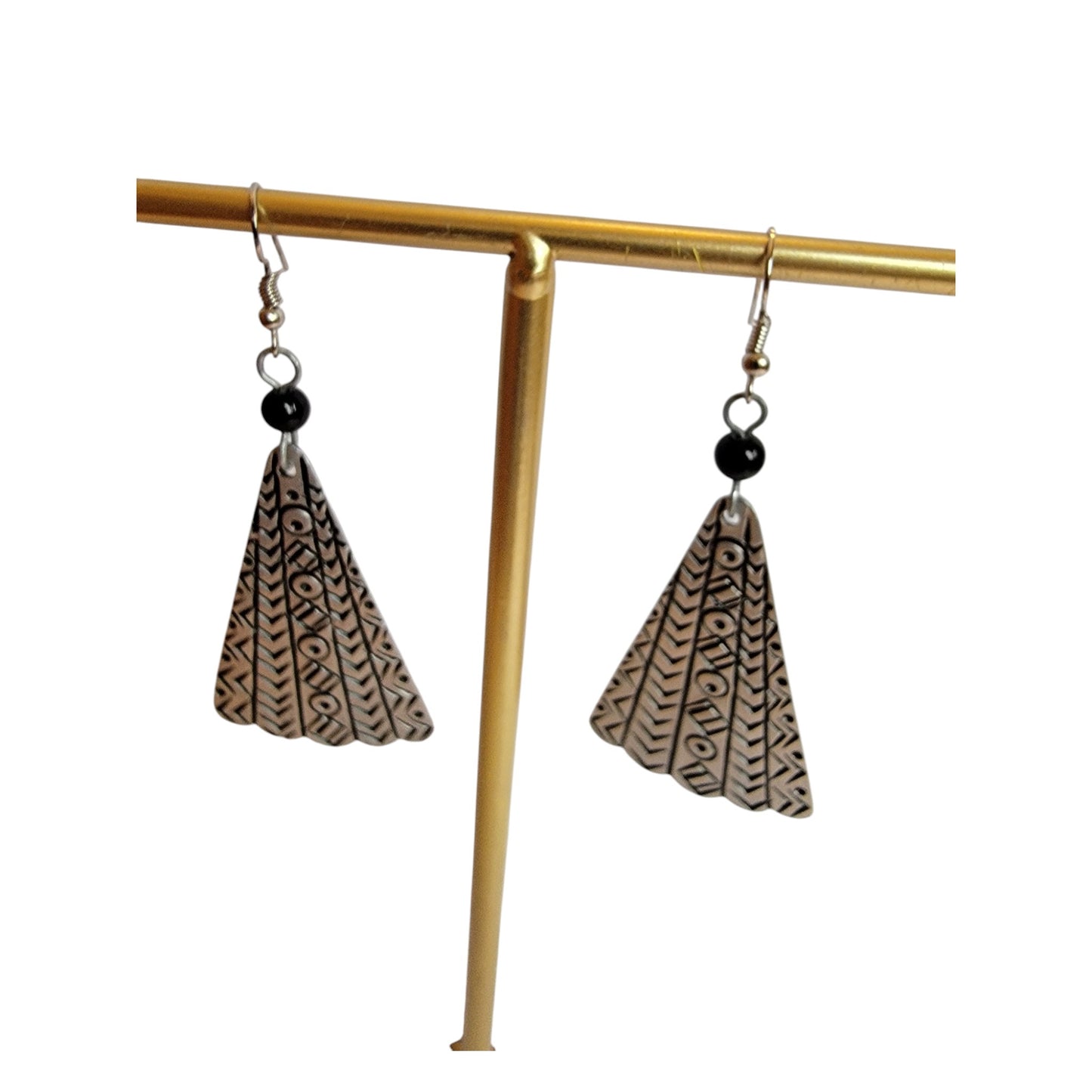 Decorated Mabati Umbrella Earrings
