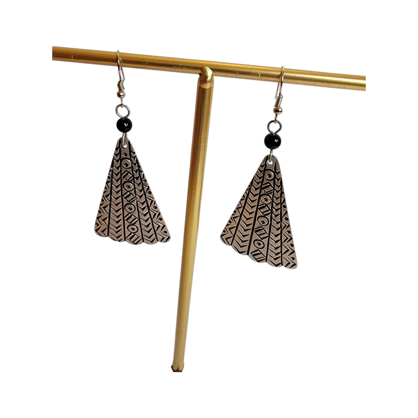 Decorated Mabati Umbrella Earrings