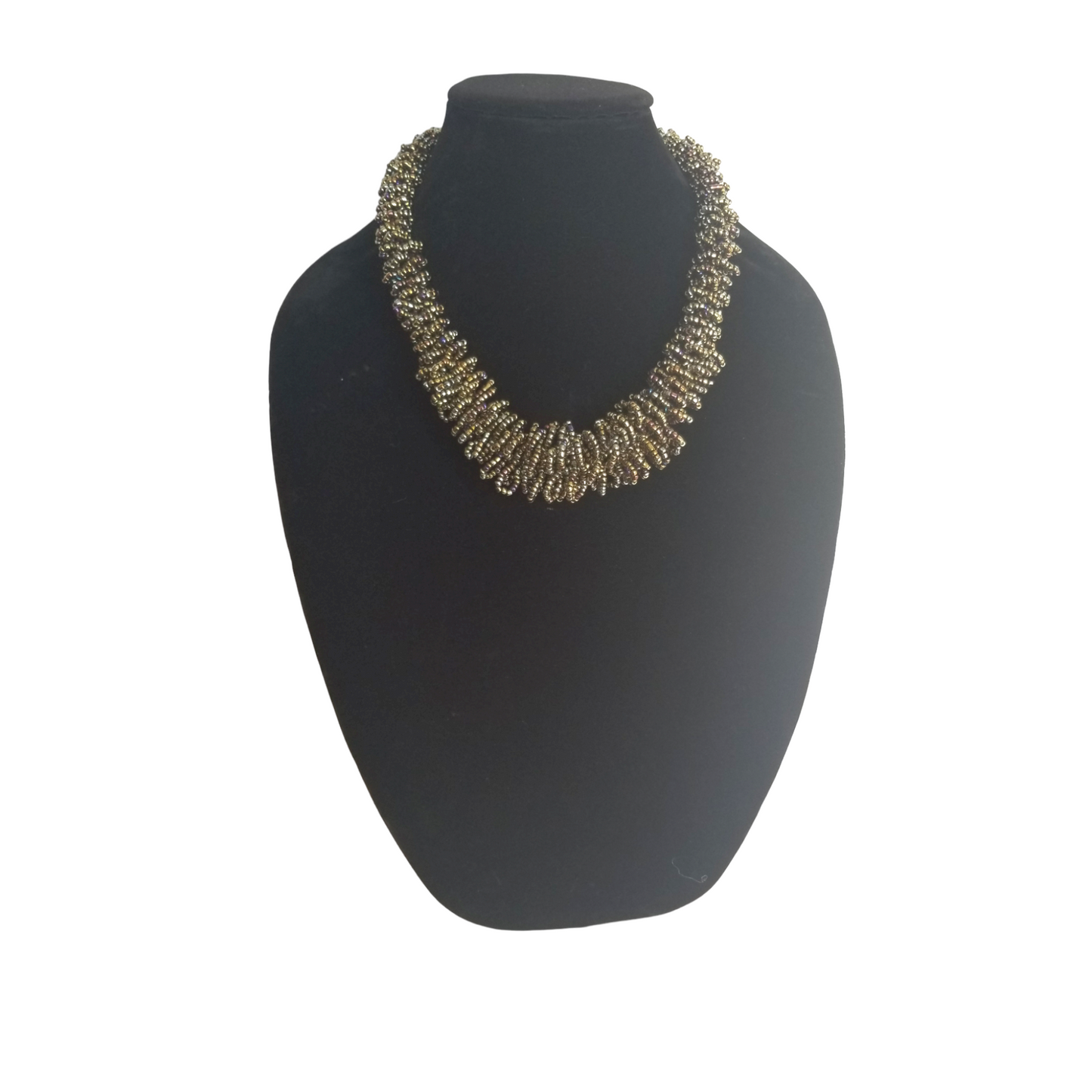 Light Platinum Beaded necklace