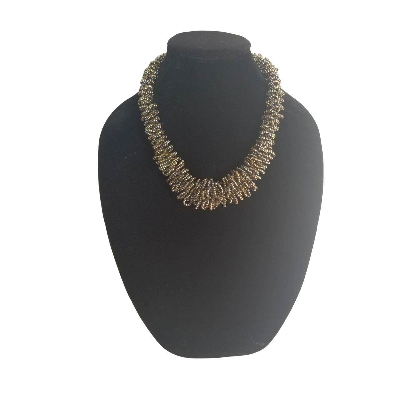 Light Platinum Beaded necklace