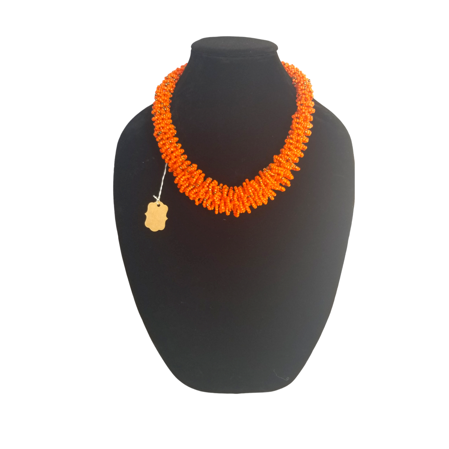 Orange Beaded necklace