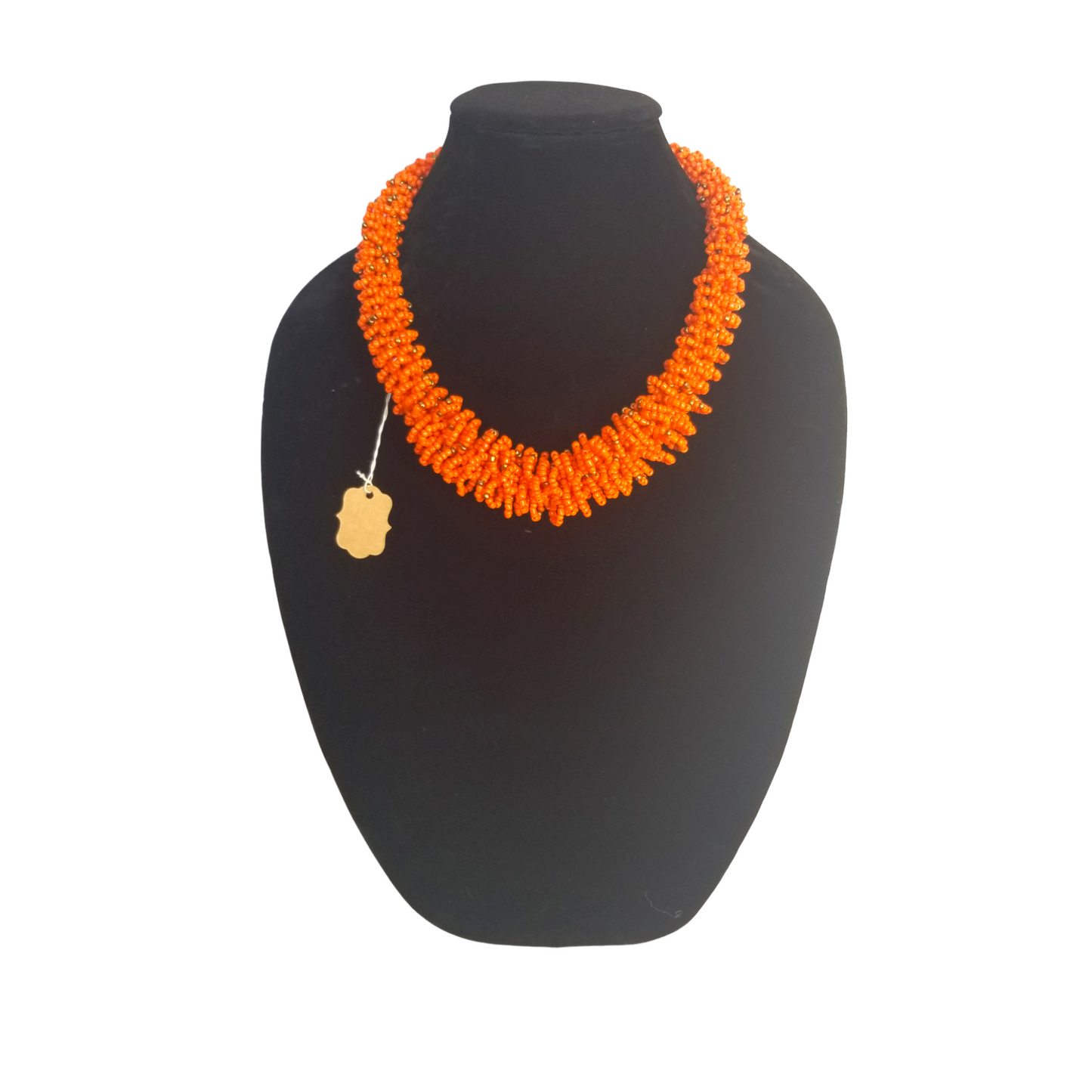 Orange Beaded necklace