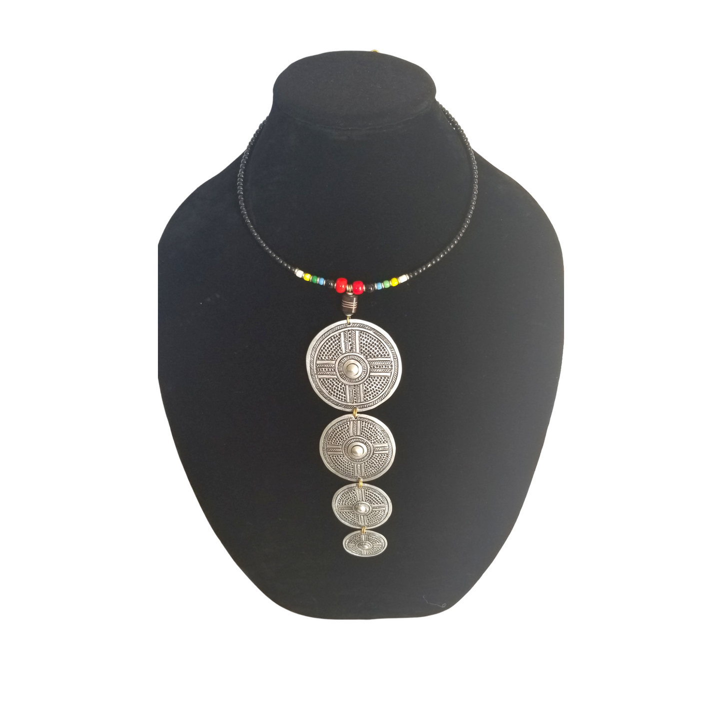 Patterned Mabati with Red Beads