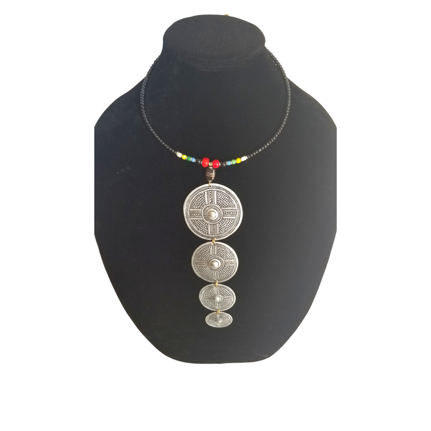 Patterned Mabati with Red Beads