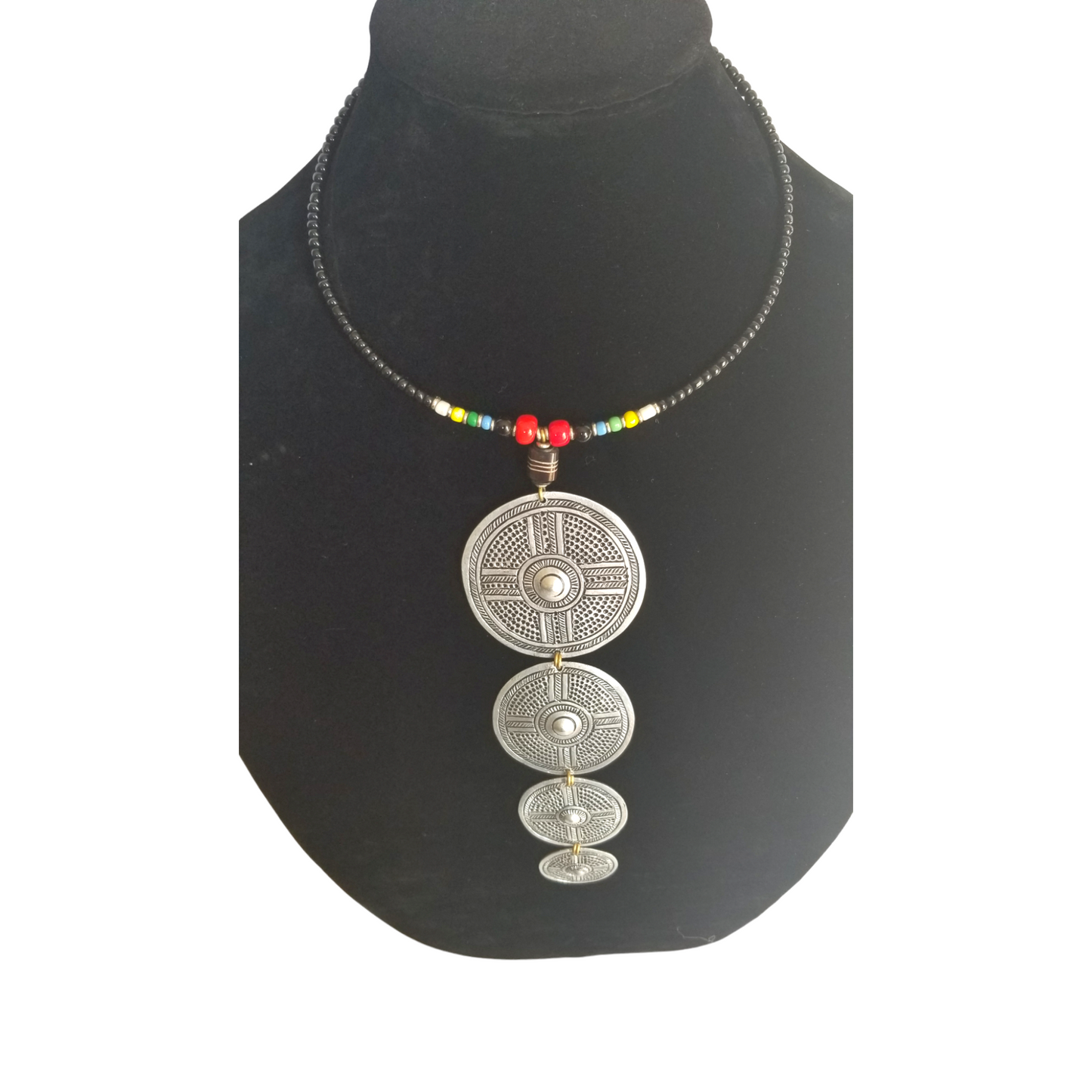 Patterned Mabati with Red Beads