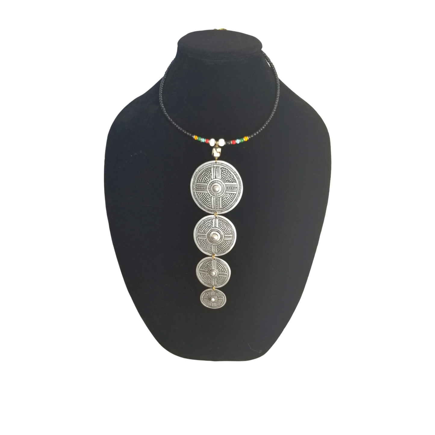 Patterned Mabati with White Beads