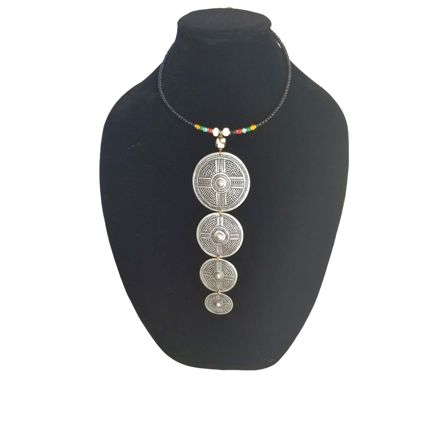 Patterned Mabati with White Beads