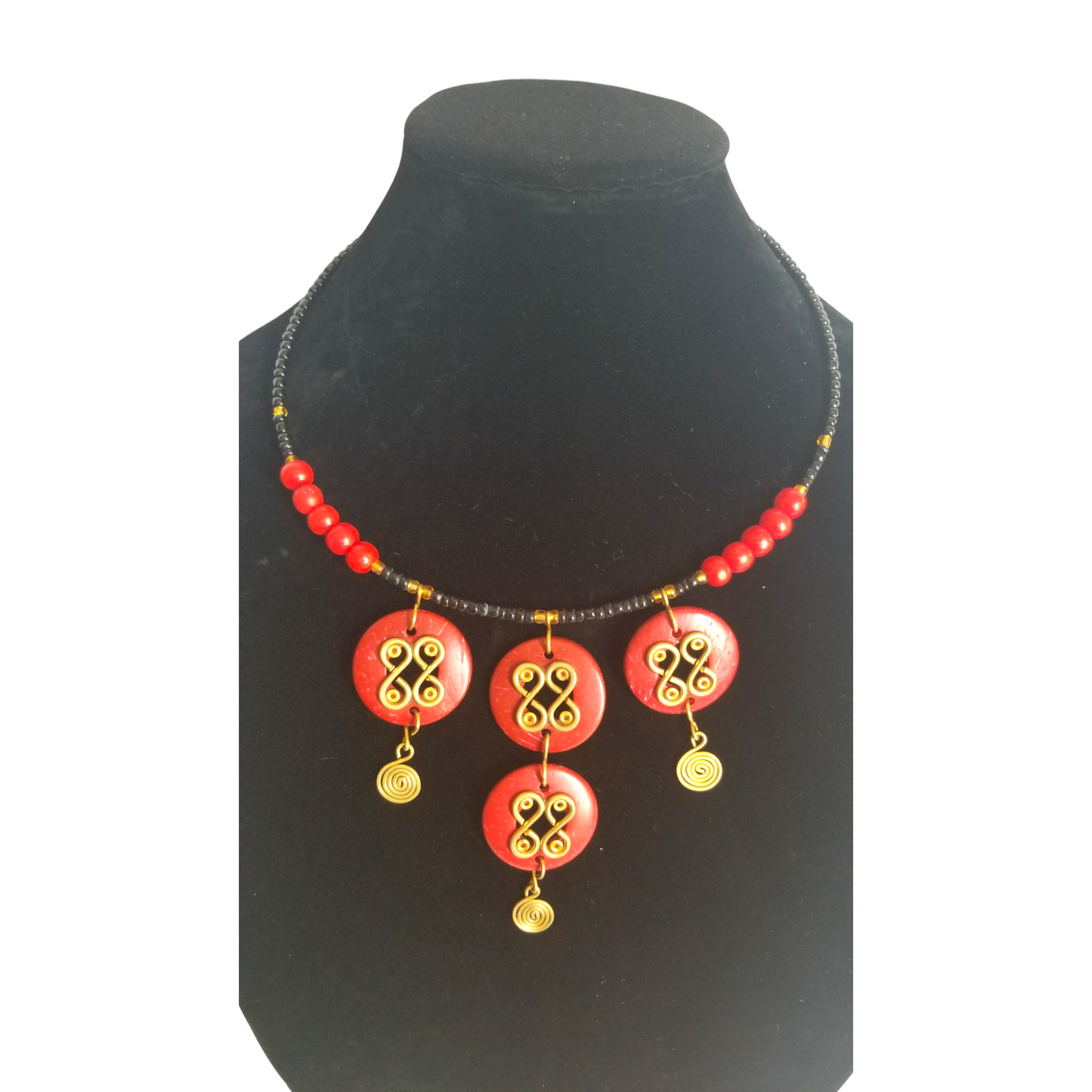 Red Coconut Necklace