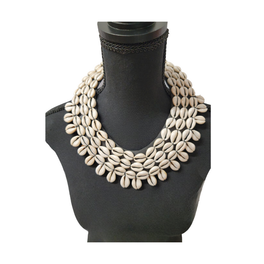 3 Cowrie Shells Strands Necklace