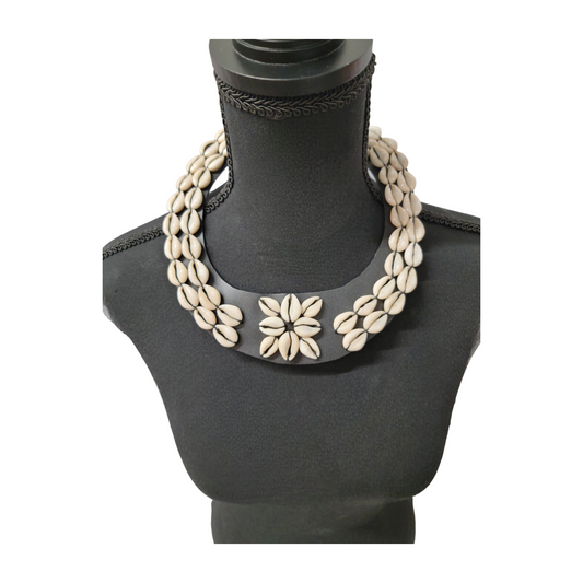 2 Cowrie Shells Strands Necklace