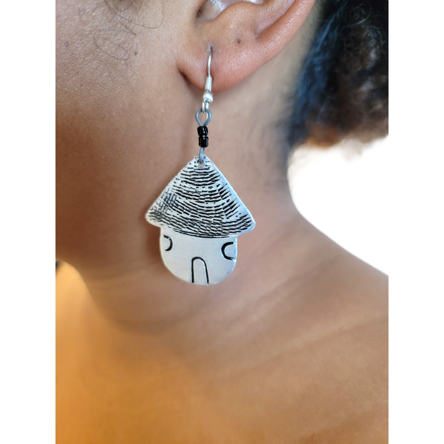 African Hut Earrings