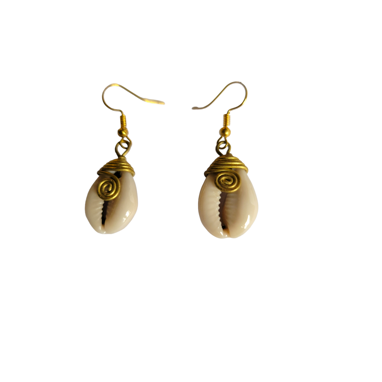 Single Cowrie Shell Earrings
