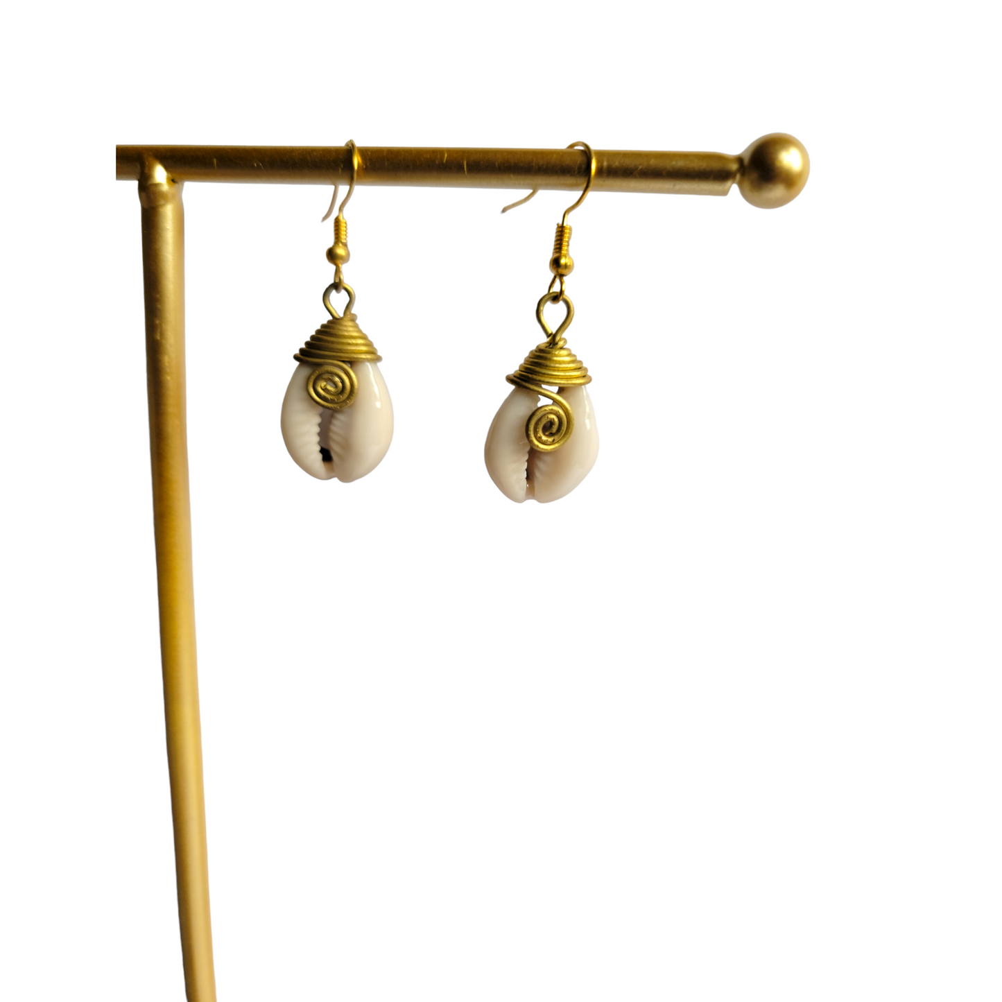 Single Cowrie Shell Earrings