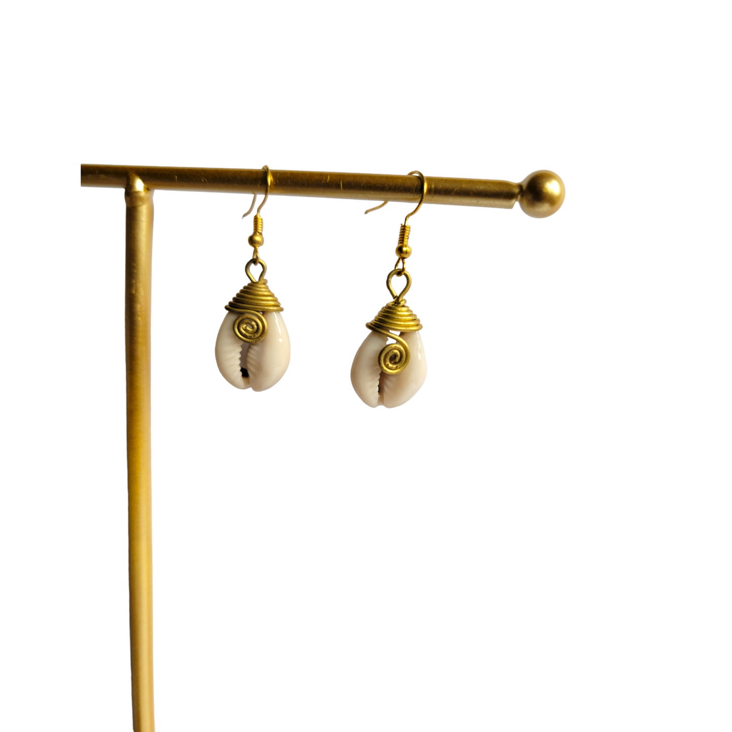 Single Cowrie Shell Earrings