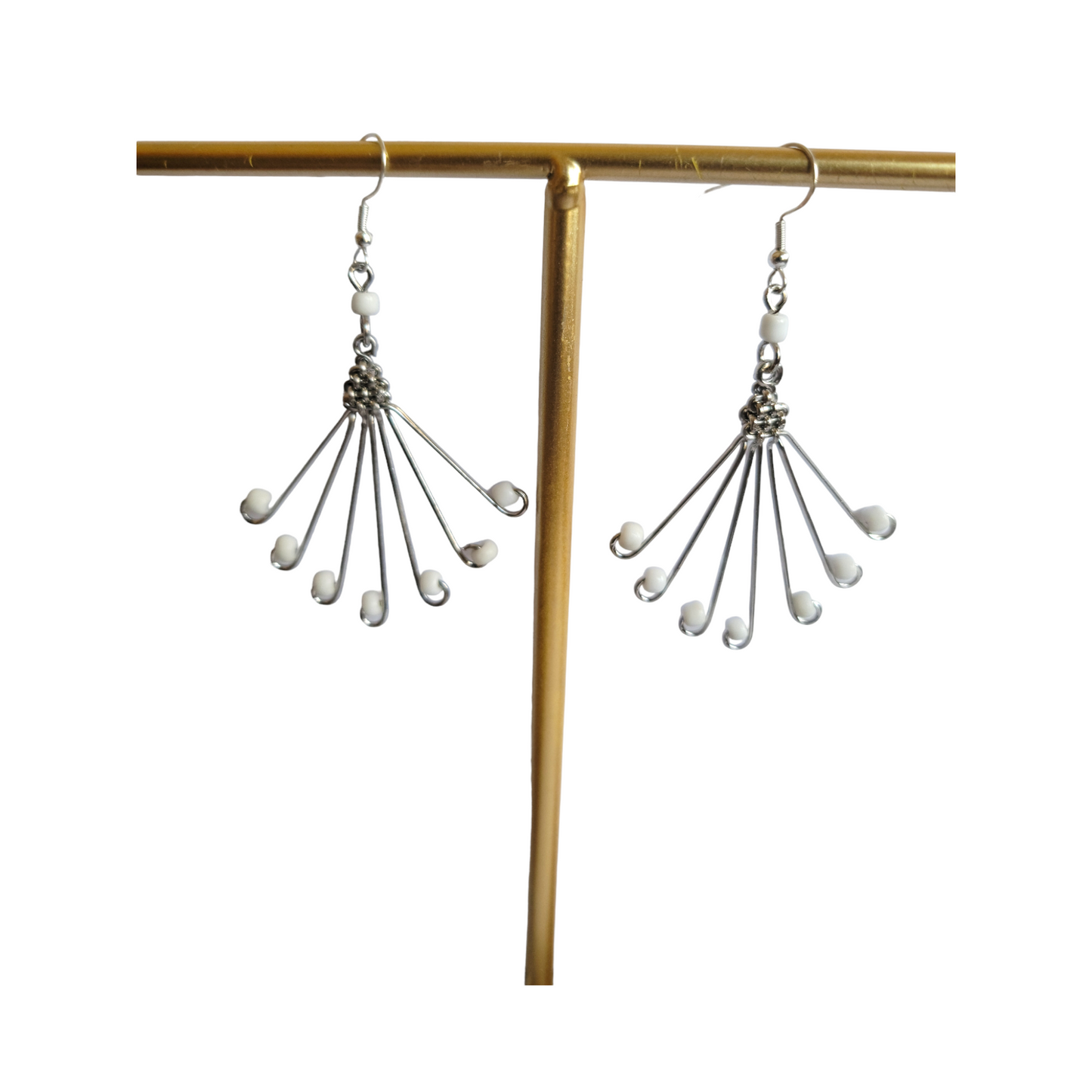 White Baby Butterfly Earrings