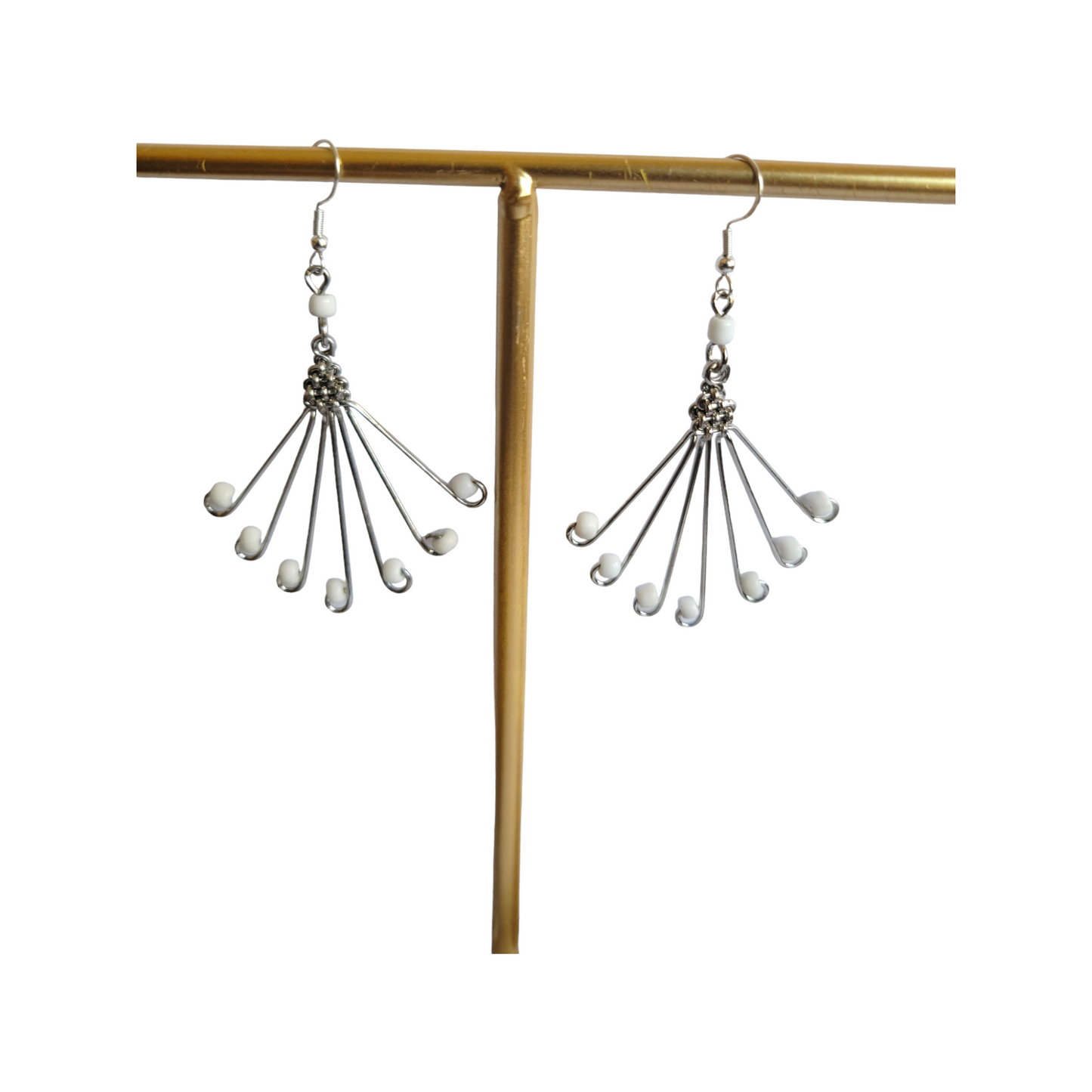 White Baby Butterfly Earrings