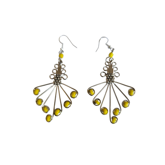 Yellow Butterfly Earrings
