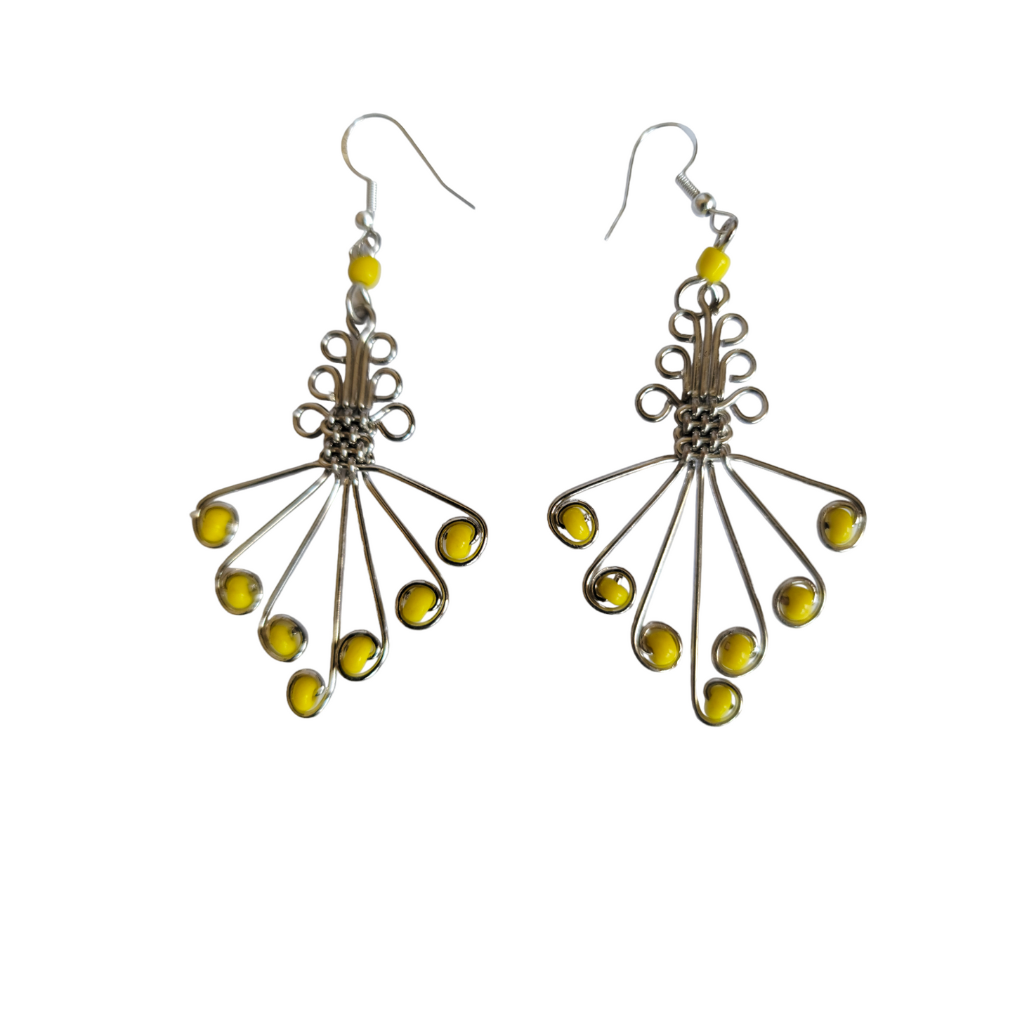 Yellow Butterfly Earrings