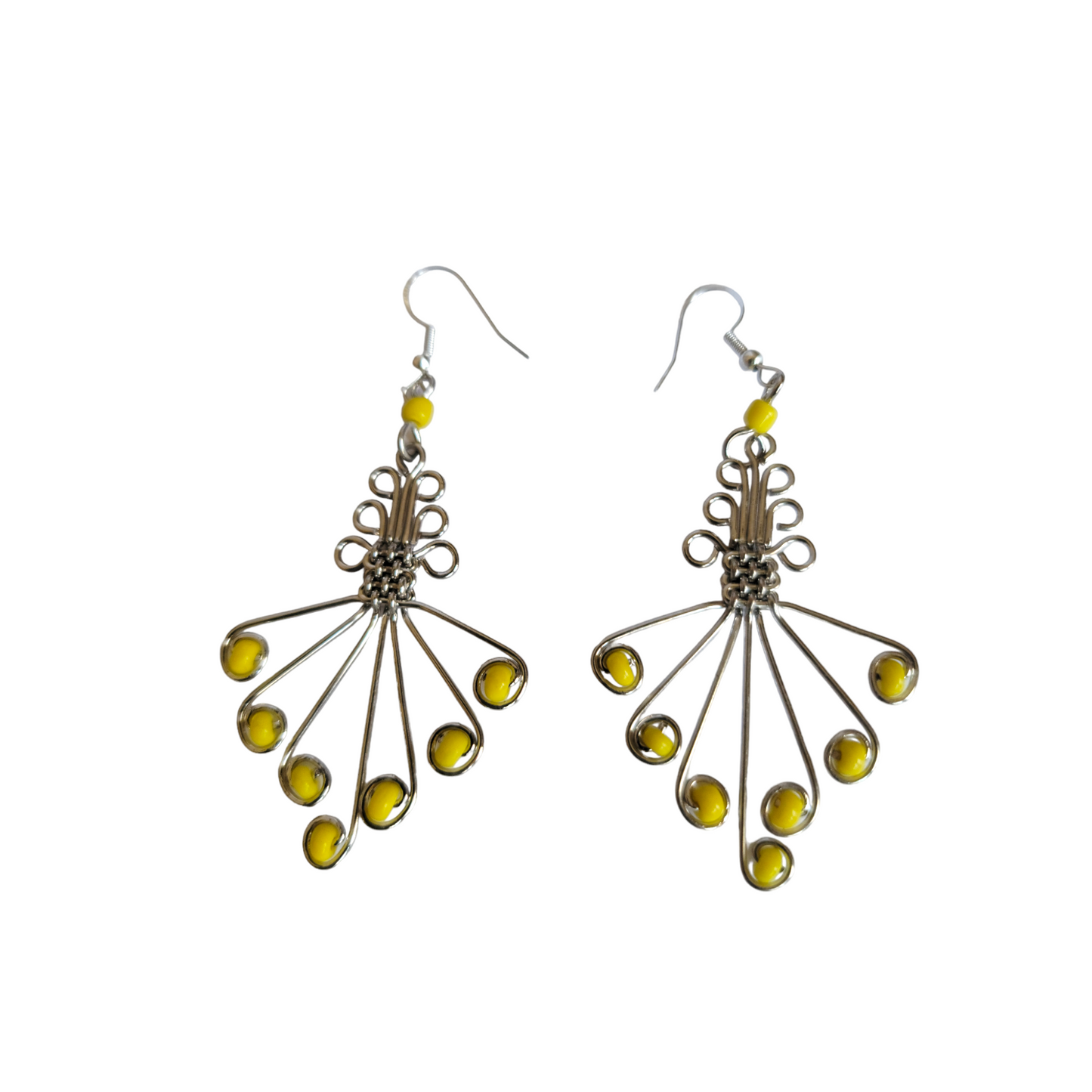 Yellow Butterfly Earrings