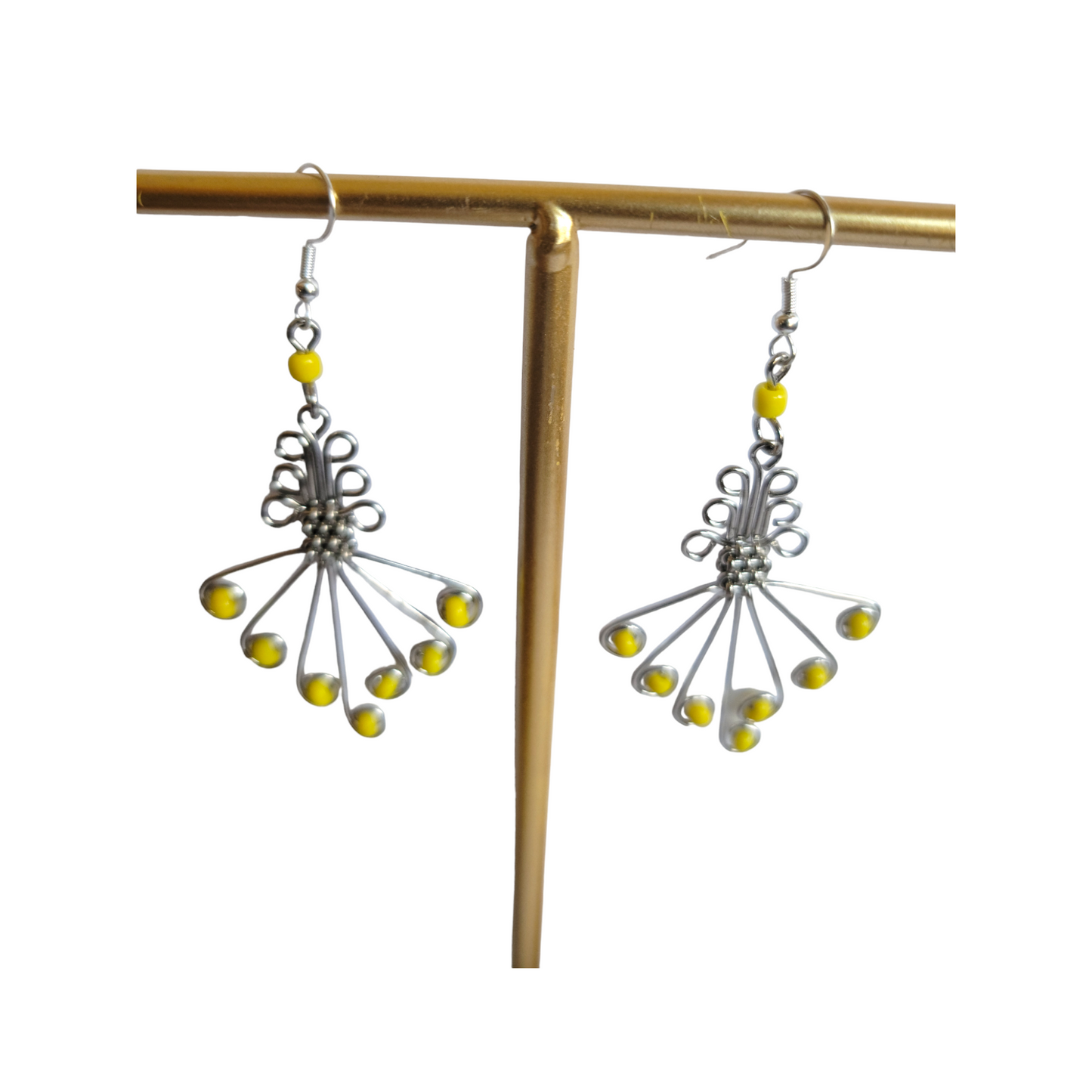 Yellow Butterfly Earrings
