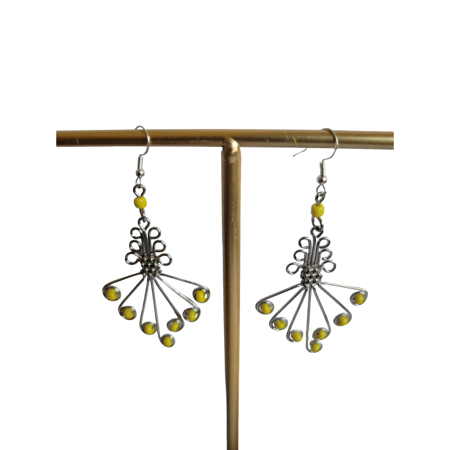 Yellow Butterfly Earrings