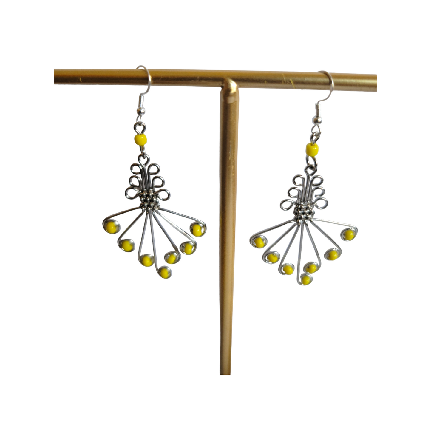 Yellow Butterfly Earrings