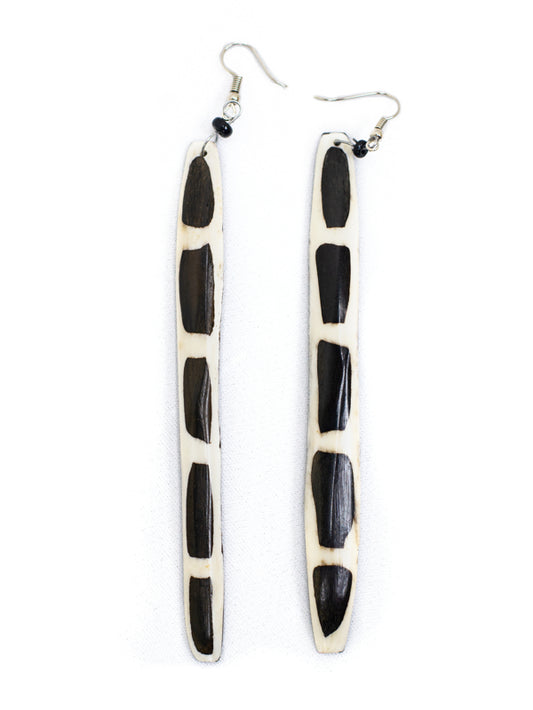 Cow bone earring