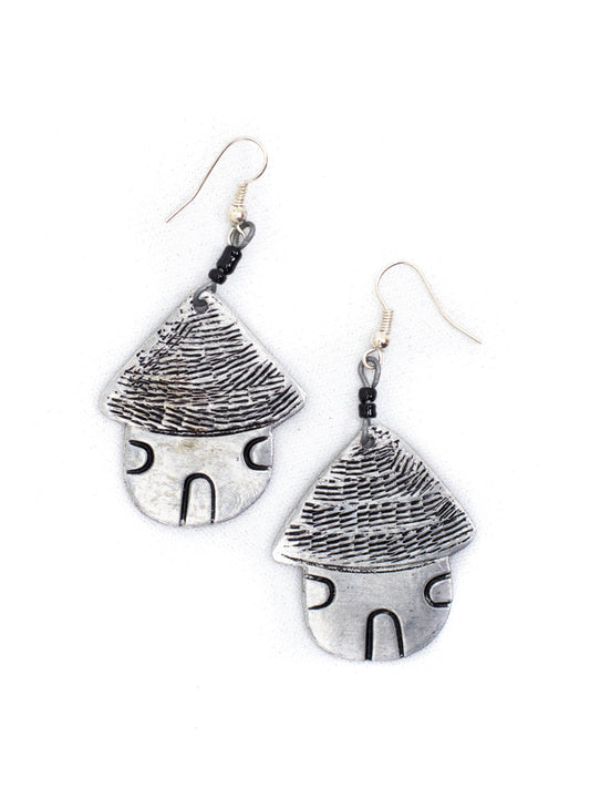 African Hut Earrings