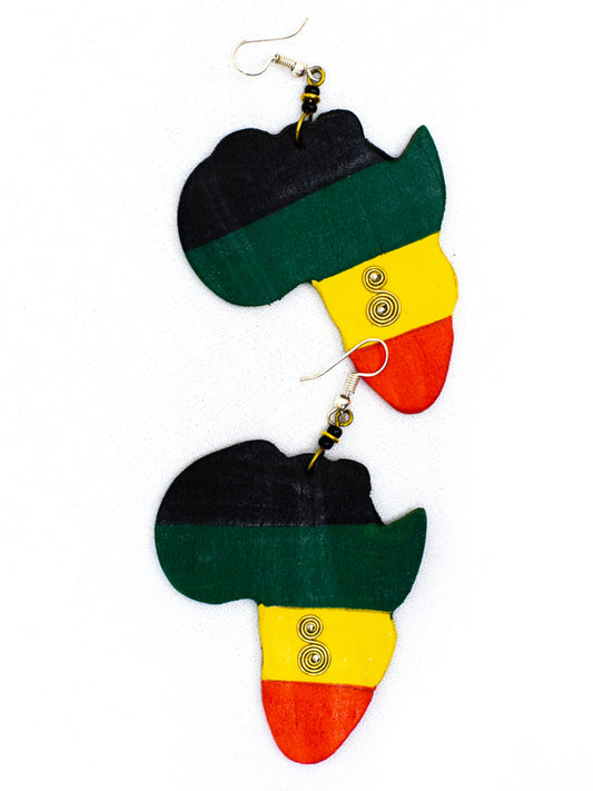 African map Earrings