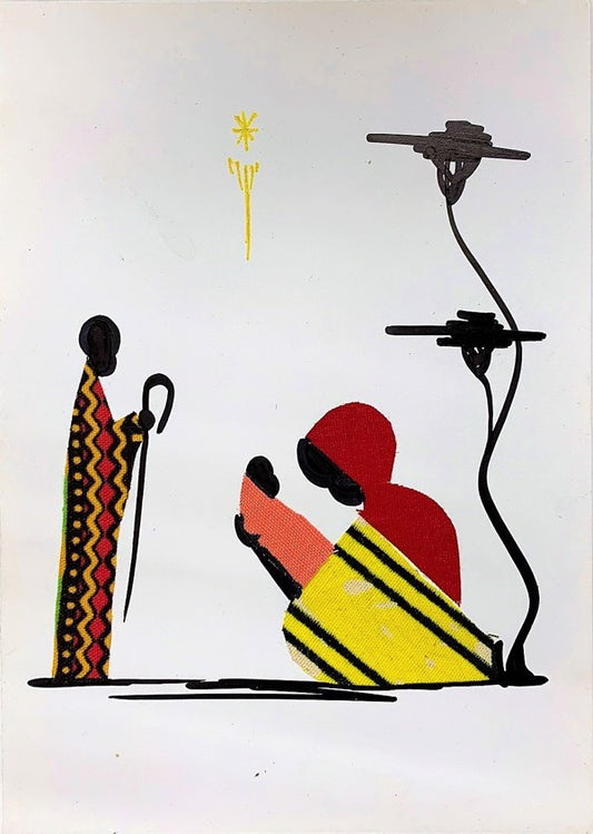 Kitenge Holy Family Card