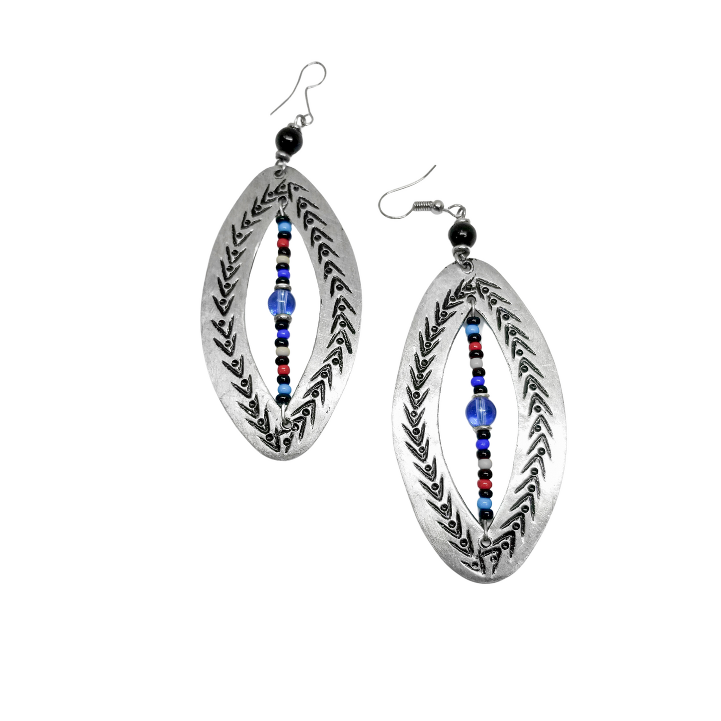 Mabati with Beads Earrings