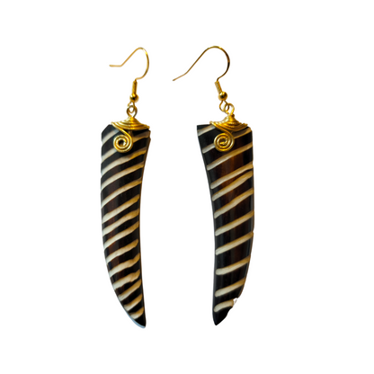 Stipped Bone Task Earrings