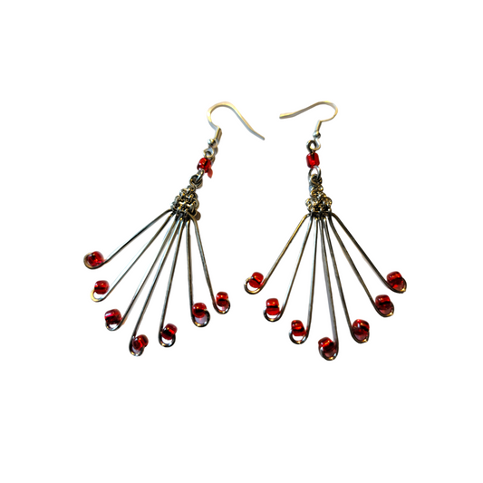 Red Baby Butterfly Earrings